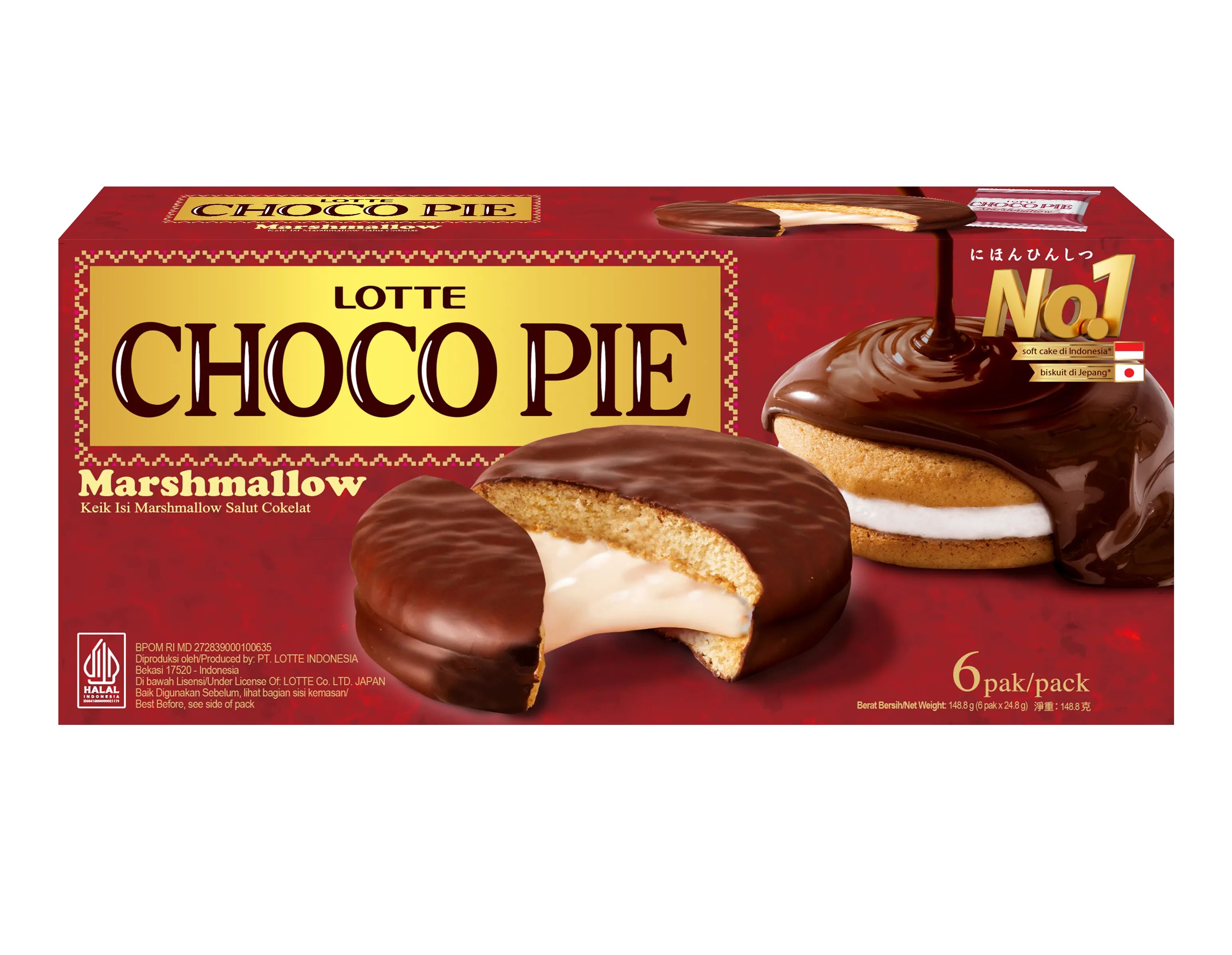 Kemasan LOTTE Choco Pie Chocolate