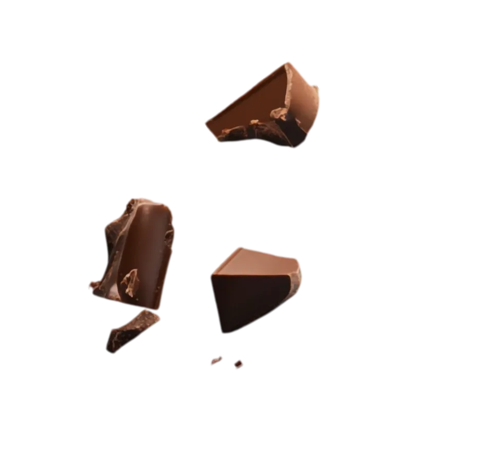Remahan cokelat kanan